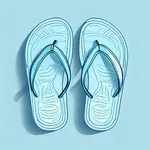 light blue flip-flops image